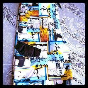 Board Style Swim Trunks "No Surfing" Print